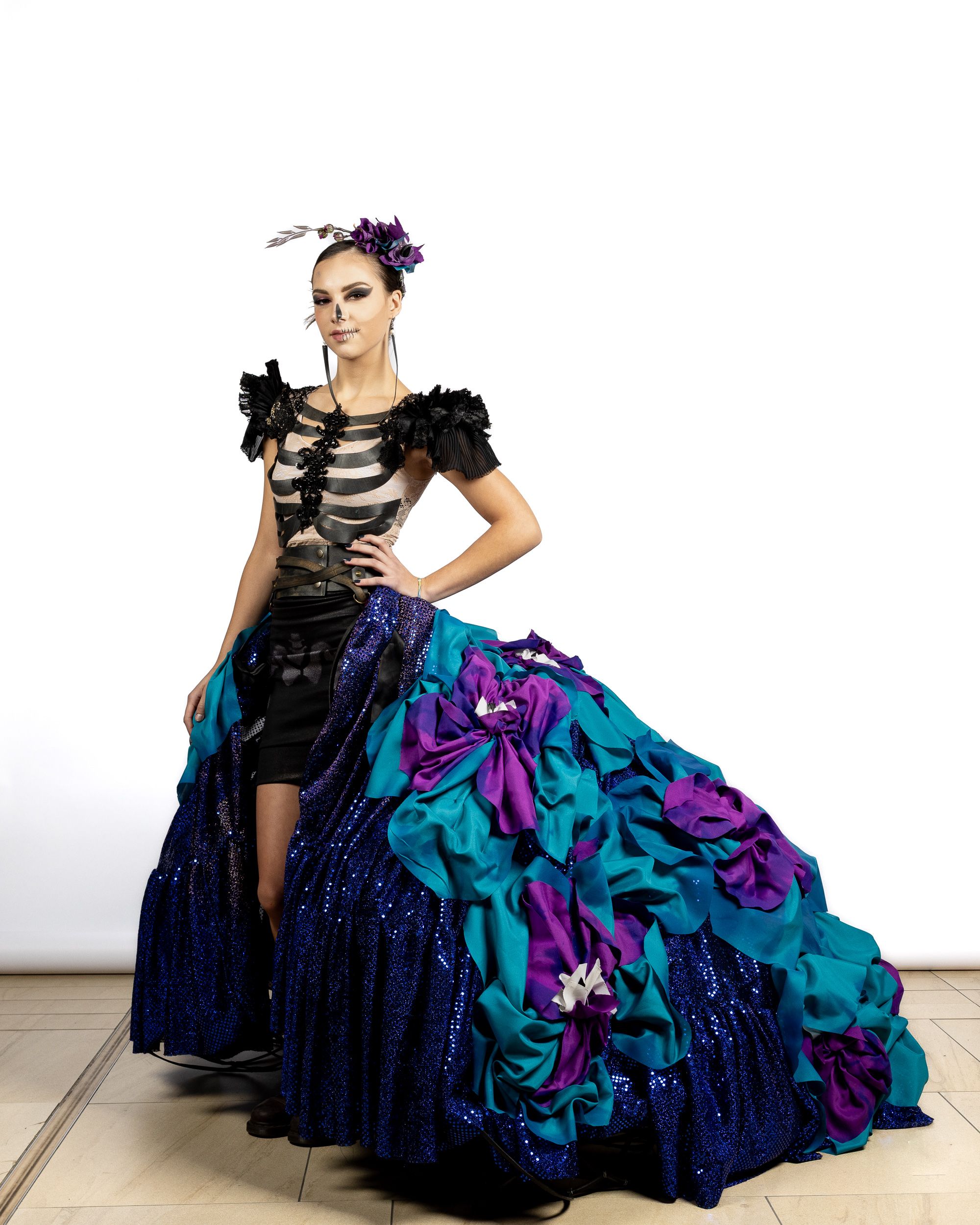 Model walking the runway at Saskatchewan Fashion Week